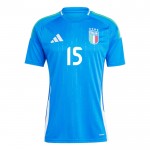Günstige Fußballtrikots Italien Giorgio Scalvini 15 Heimtrikot EURO 2024 Kurzarm